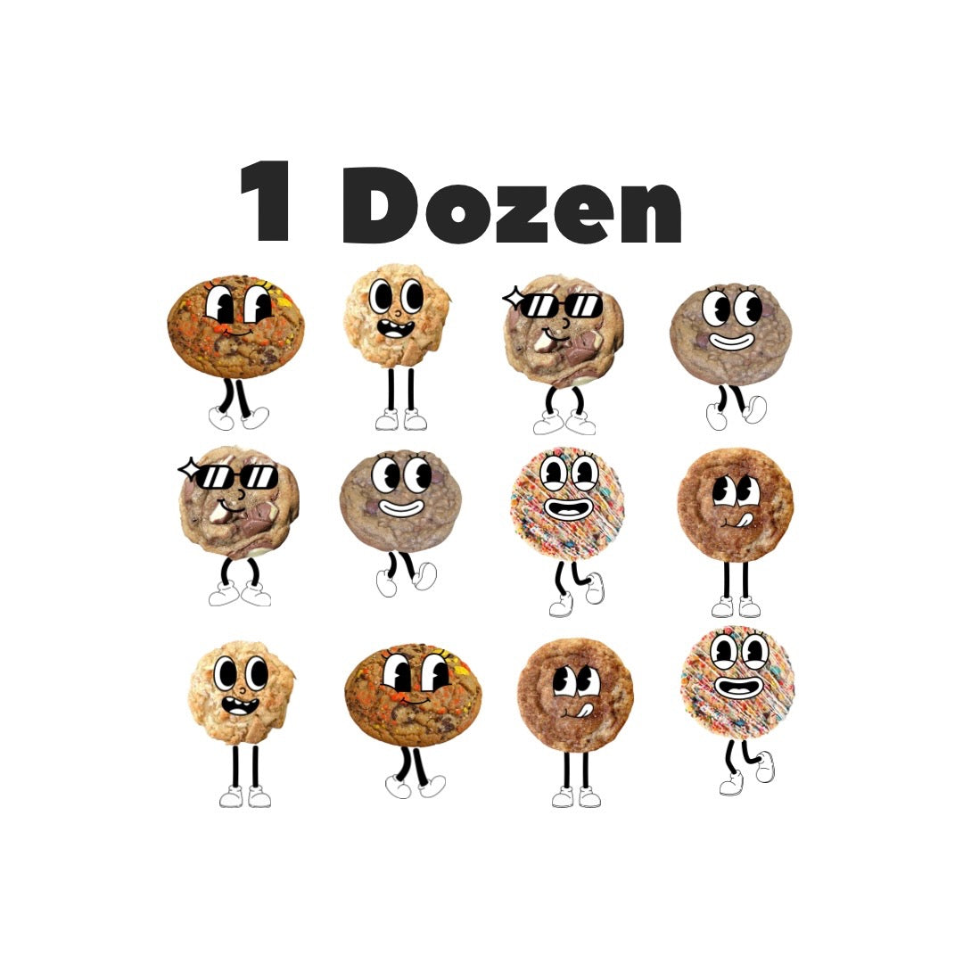 1 dozen Gourmet cookies (LARGE)